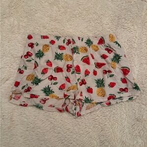PINK Victoria's Secret Fruit Print High Waist Shorts